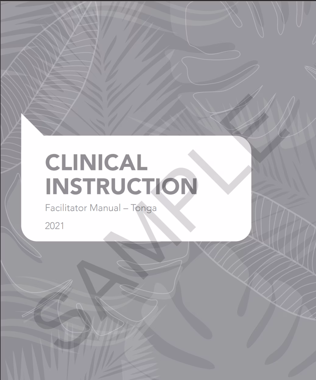 Clinical Instruction: Facilitator Manual